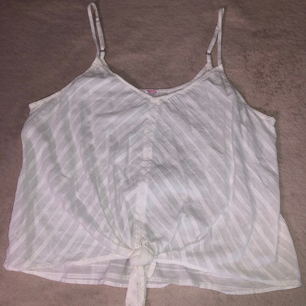 white tank top